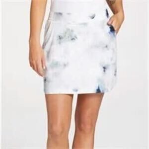 New CALIA Women's 16" Birdie Golf Skort Milk Bath Cool XXL 2XL NWT